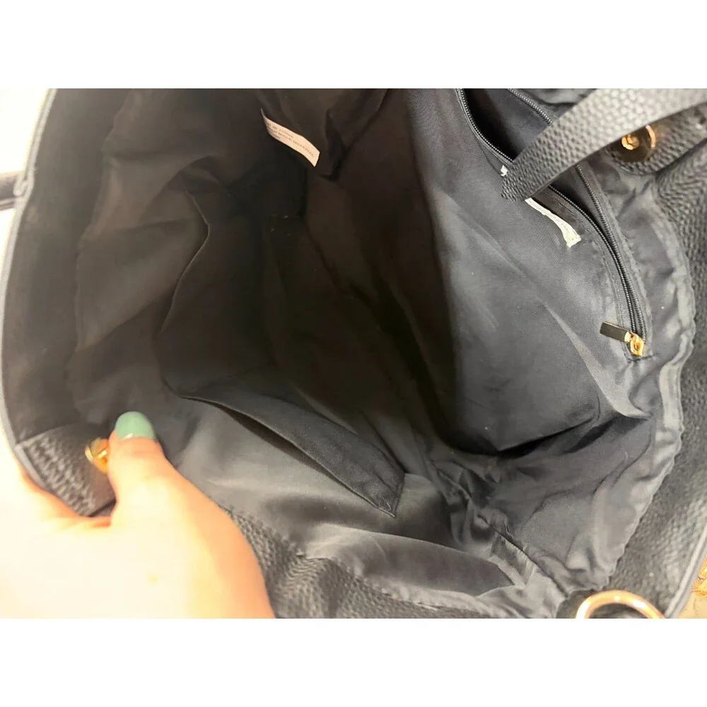 Cato Plaid Tote Bag Green Black Fall Winter All Man Made Material
